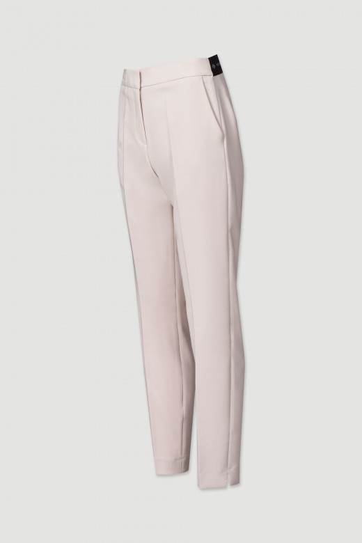 Classic trousers with elastic belt