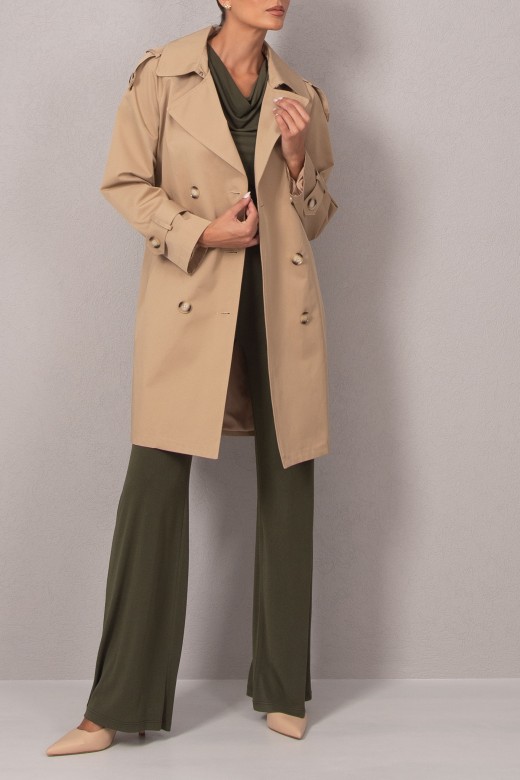 Classic gabardine with belt