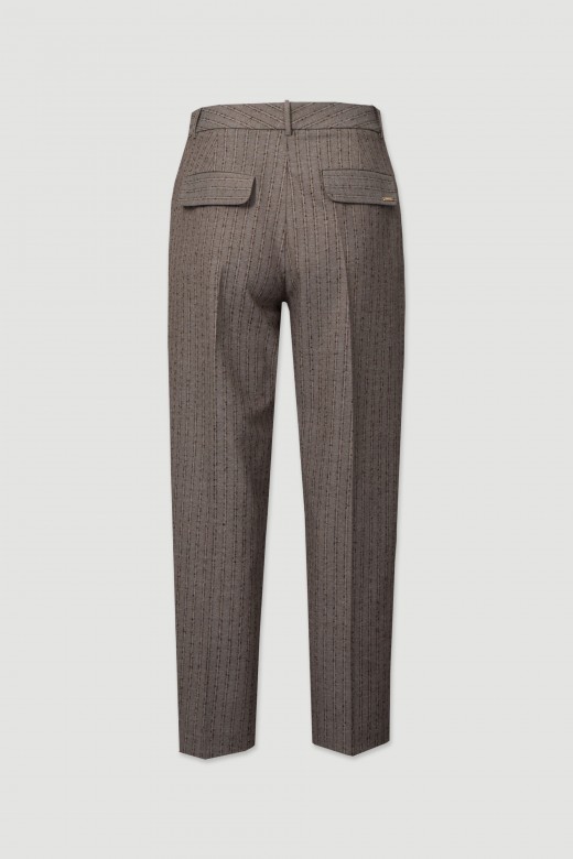 Pantalon classique  pinces avec motif