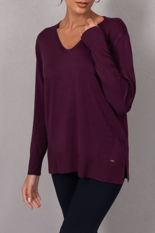 Tunic in knit with side detail