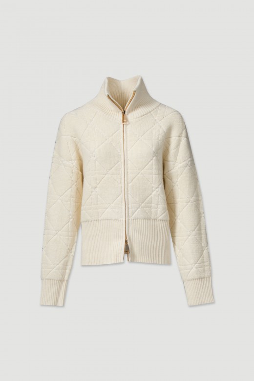 Veste en maille texture