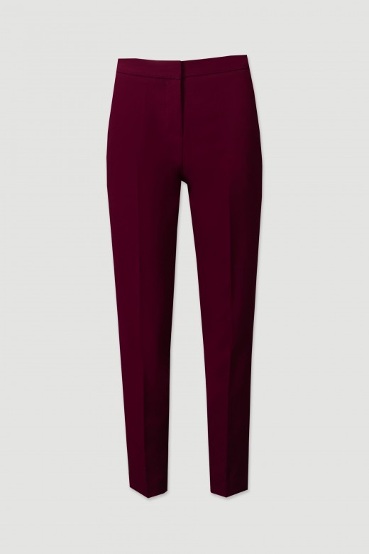 Classic trousers with elastic belt