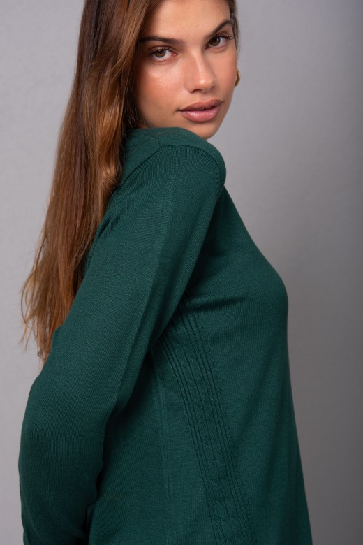 Tunic in knit with side detail