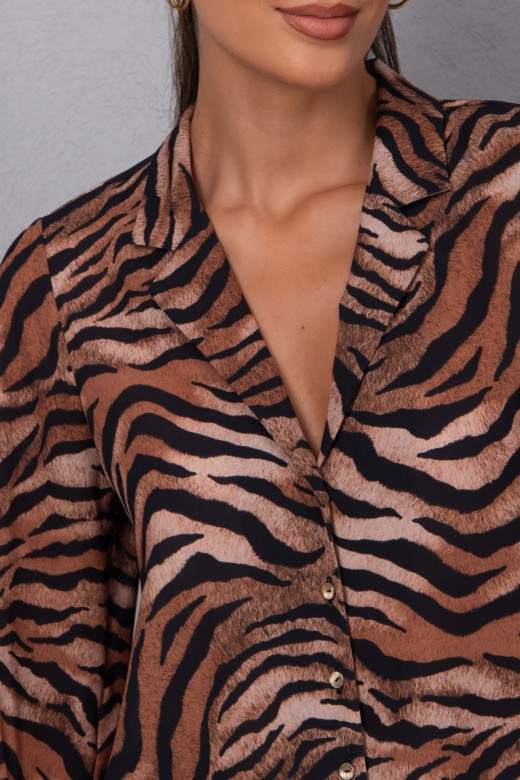 Blouse courte  imprim animal