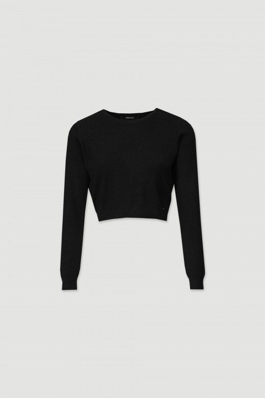 Pull en maille basique court