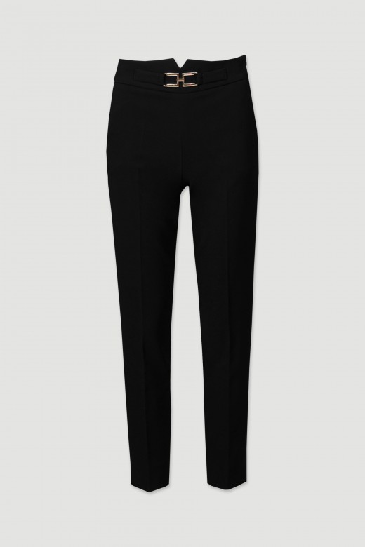 Pantalon classique avec dtails mtalliques