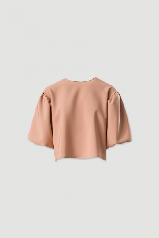 Camisola de manga abalonada