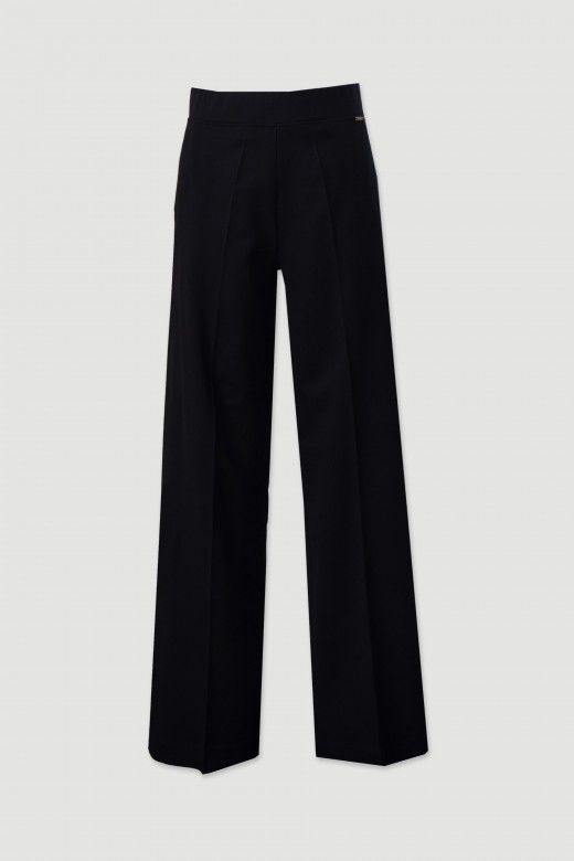 Cala wide leg em malha
