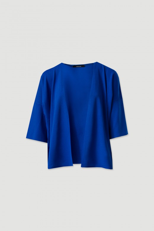 Conjunto de malha: casaco e top