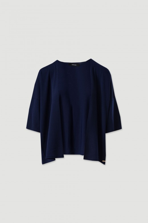 Conjunto de malha: casaco e top