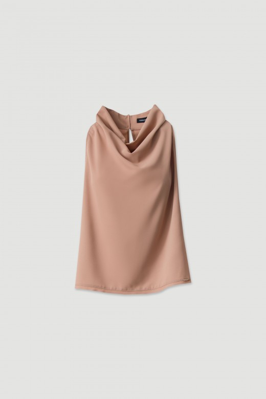 Top gola subida drapeada