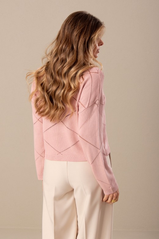 Pull en maille avec dtail perfor