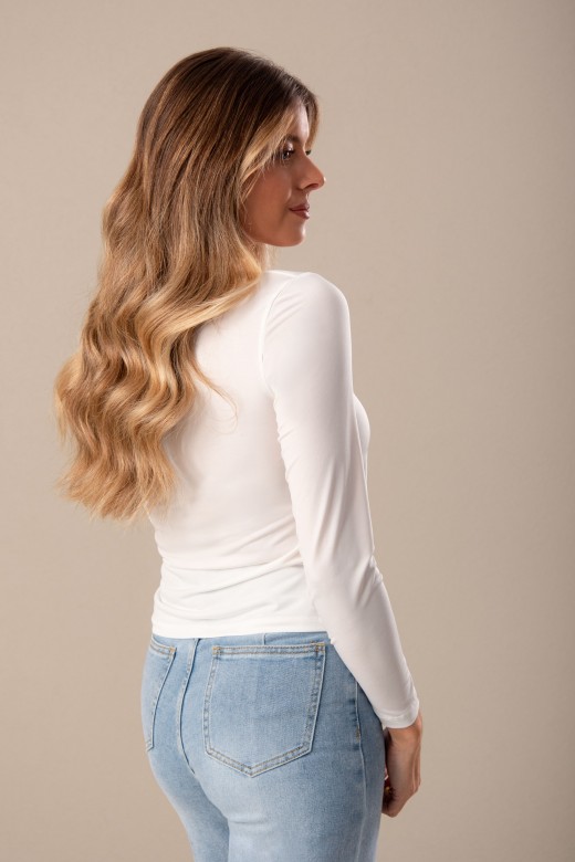 Camisola com decote arredondado
