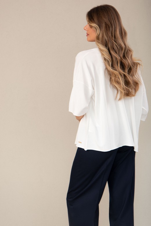 Conjunto de malha: casaco e top