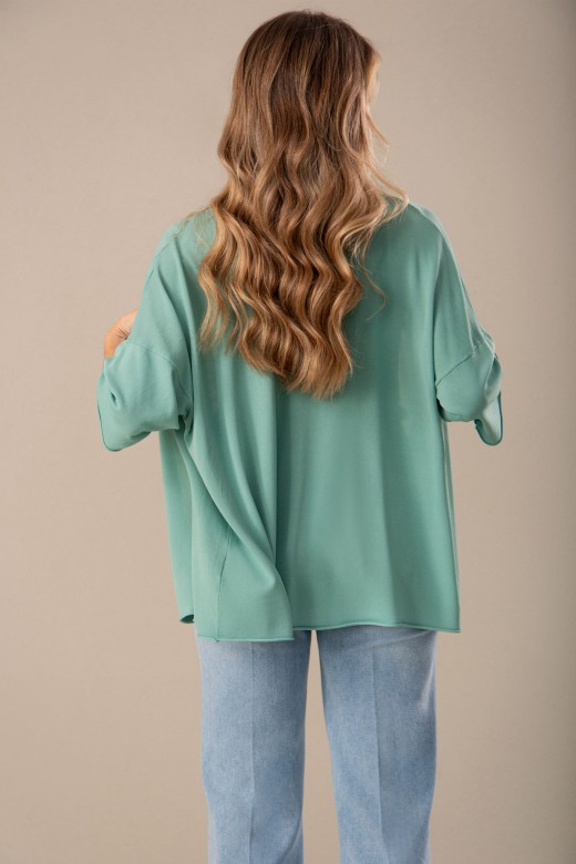 Conjunto de malha: casaco e top