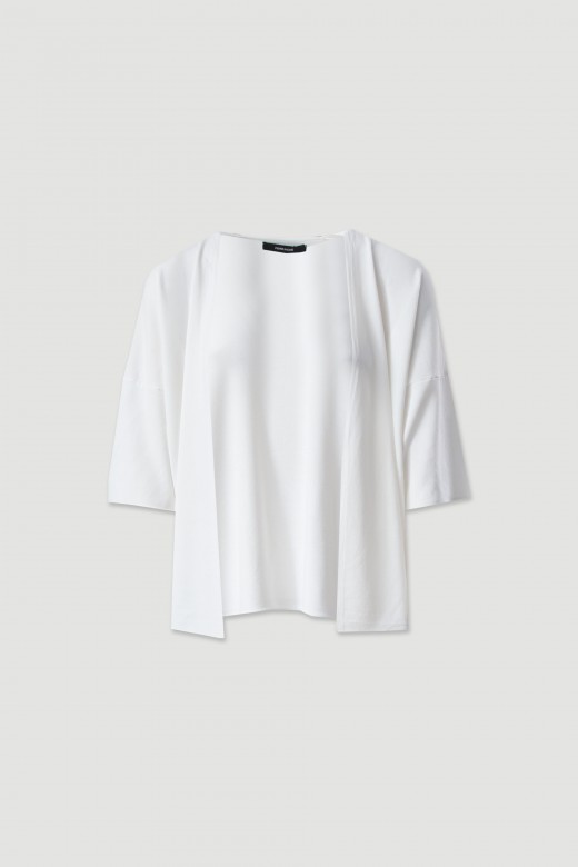 Conjunto de malha: casaco e top