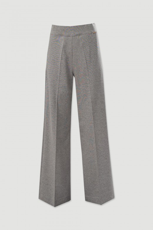Cala wide leg em malha