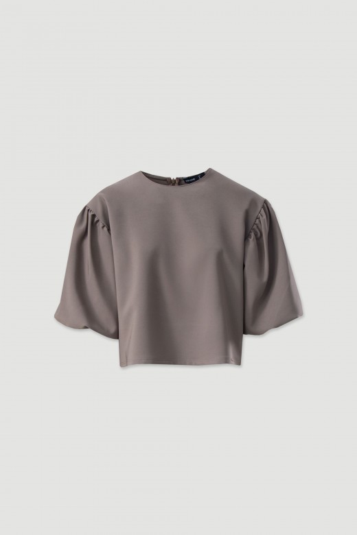 Camisola de manga abalonada