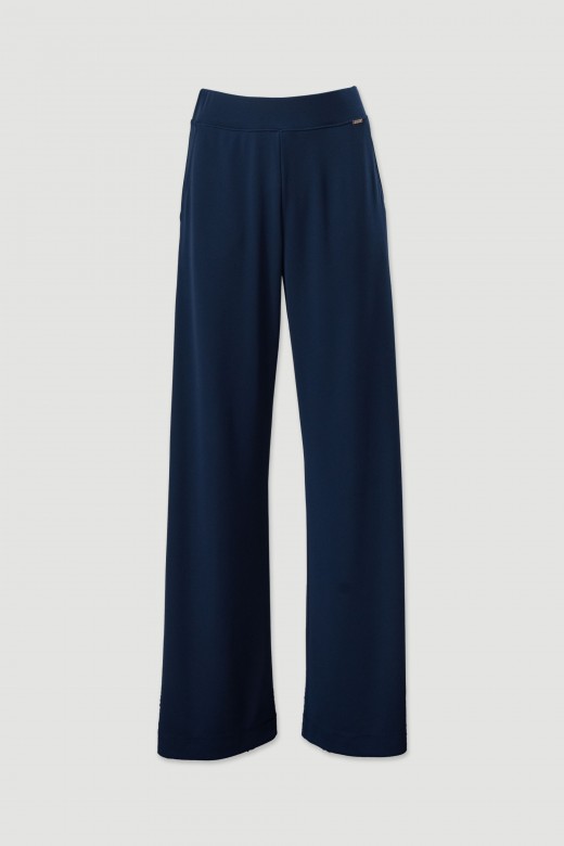 Cala wide leg em malha