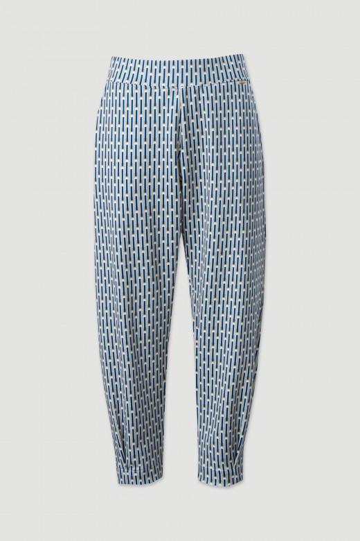 Cala jogger com estampado geomtrico