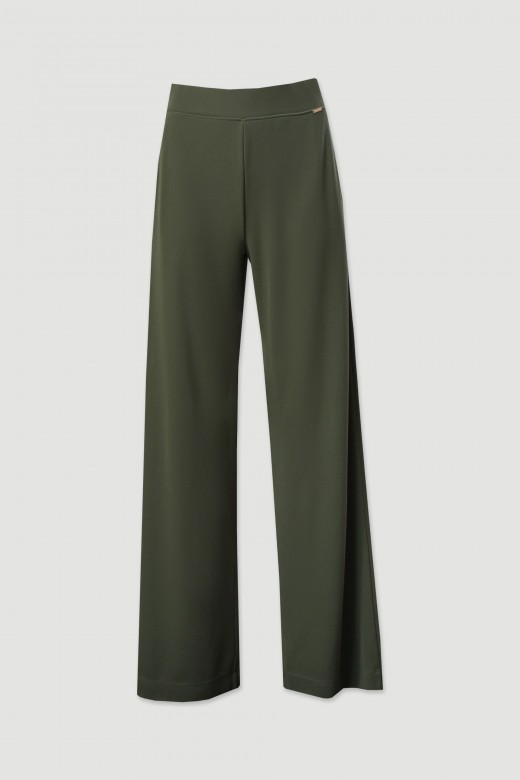 Cala wide leg em malha