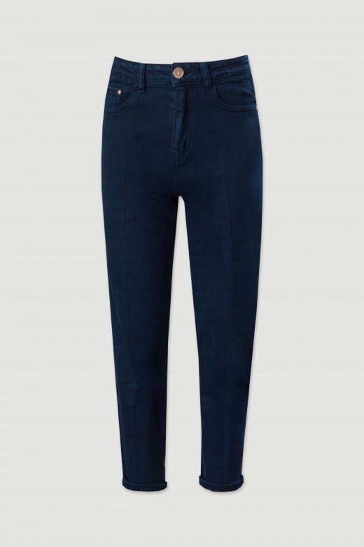 Mom fit jeans de cintura subida