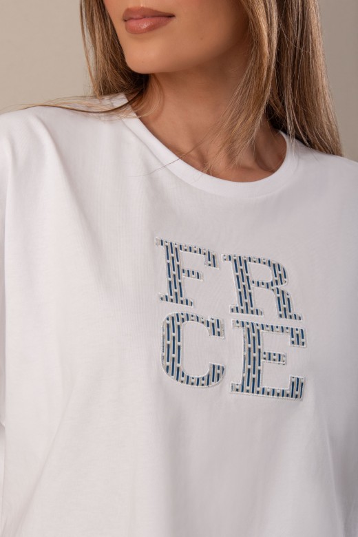 Camisola crop 100%algodo