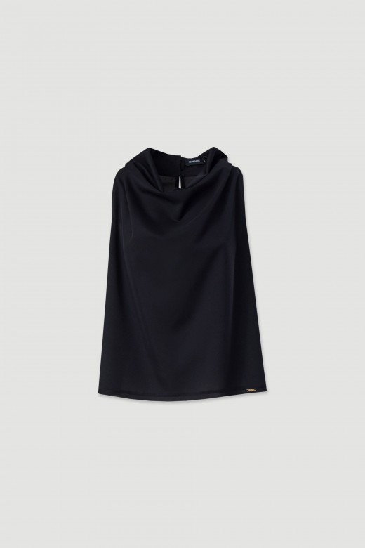 Top gola subida drapeada