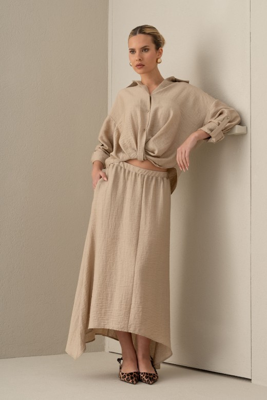 Asymmetric midi skirt Asymmetric midi skirt