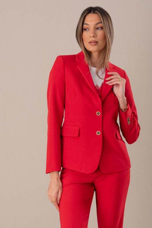 Blazer clssico cintado
