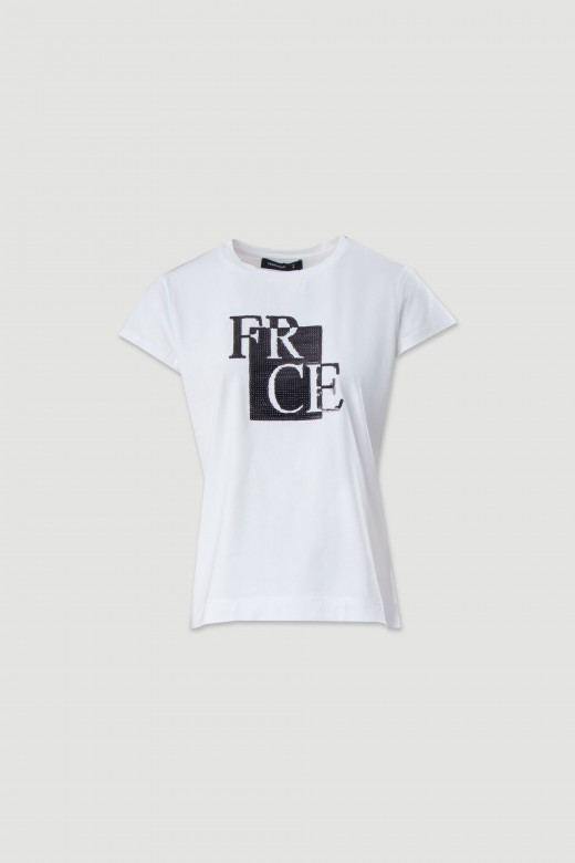 Basic t-shirt with sequin detailing