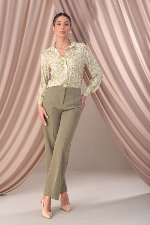 Classic high-waisted pants