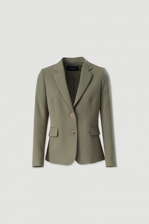 Blazer clssico cintado