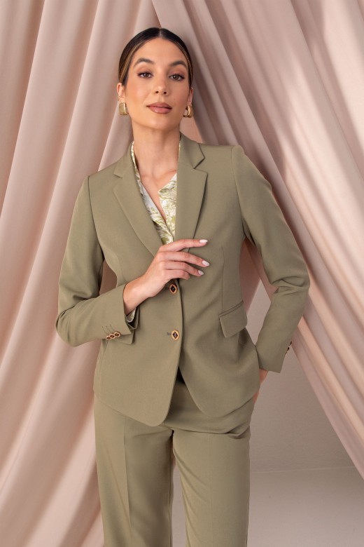 Blazer clssico cintado