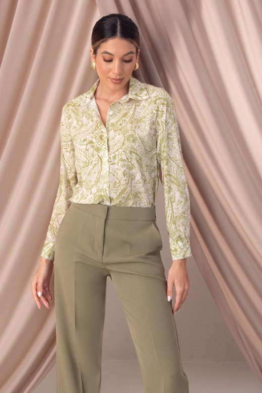 Blusa fluida estampada