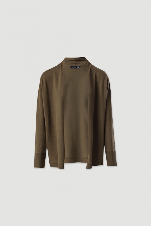 Veste en maille basique ouverte