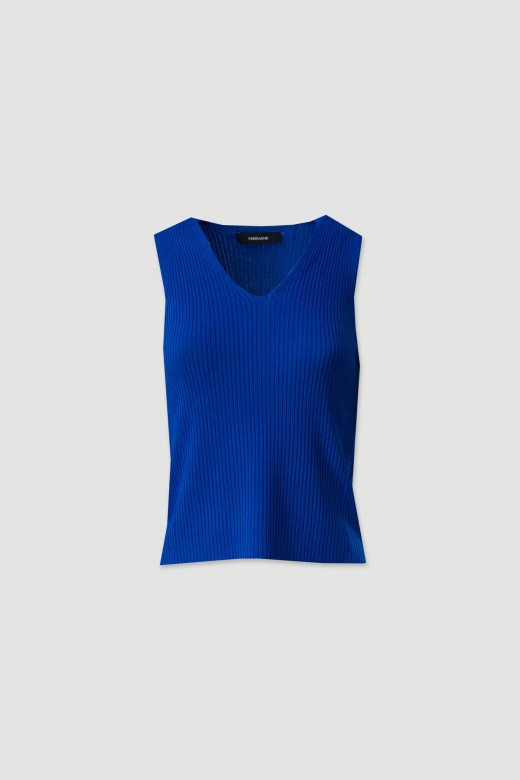 Conjunto de malha: casaco e top
