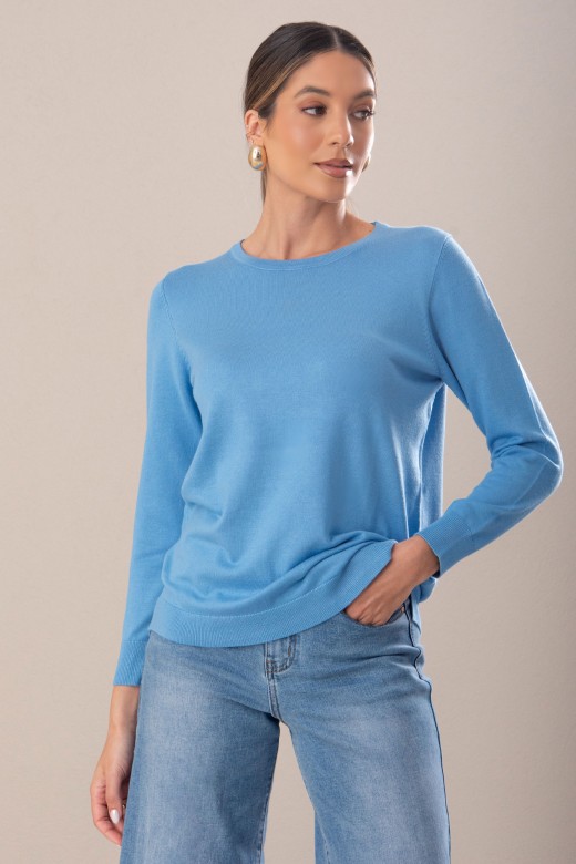 Camisola de malha bsica