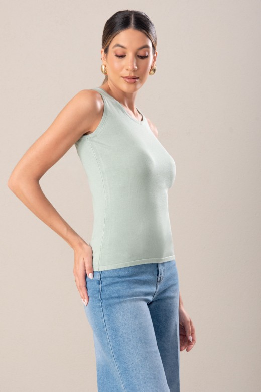Top malha bsico em viscose