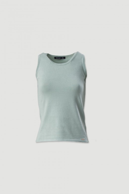 Top malha bsico em viscose