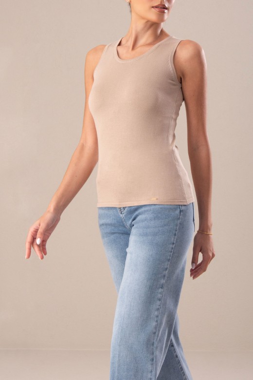 Top malha bsico em viscose