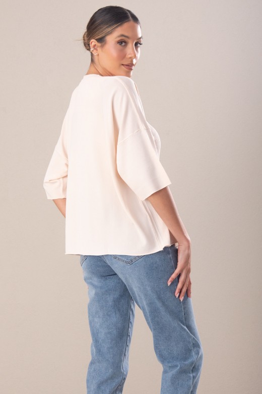 Ensemble en maille : cardigan et top