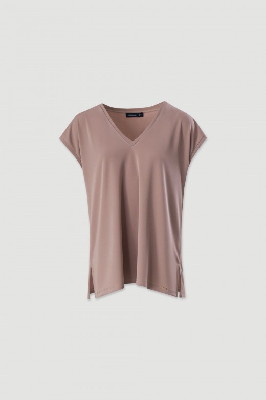 Asymmetric oversized tunic
