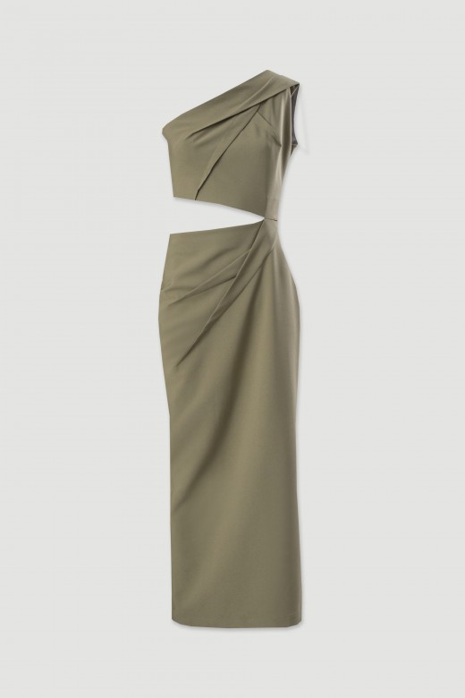 Vestido assimtrico cut out