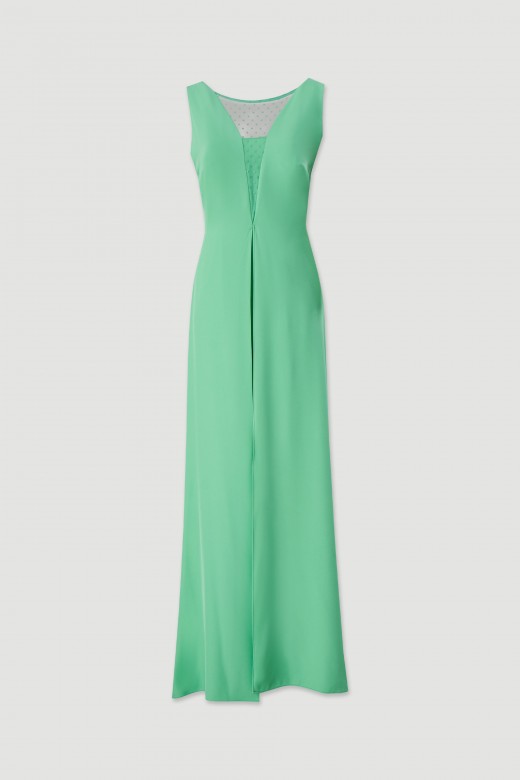 Flowy jumpsuit with tulle details
