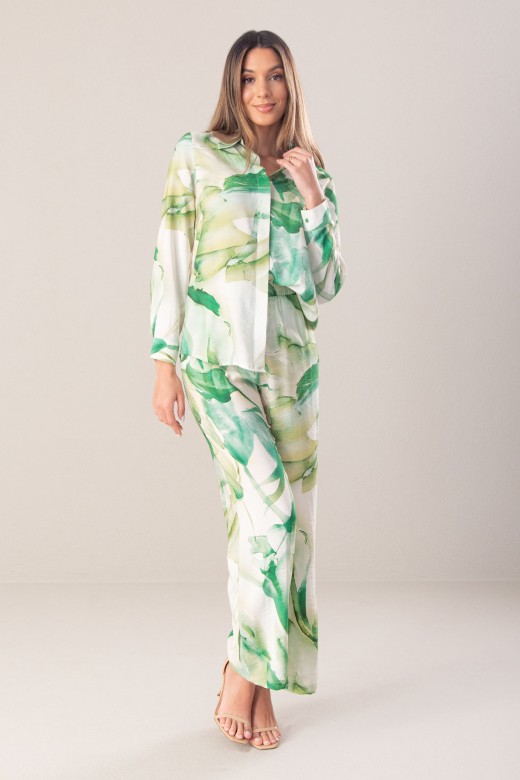 Chemise imprime  manches longues