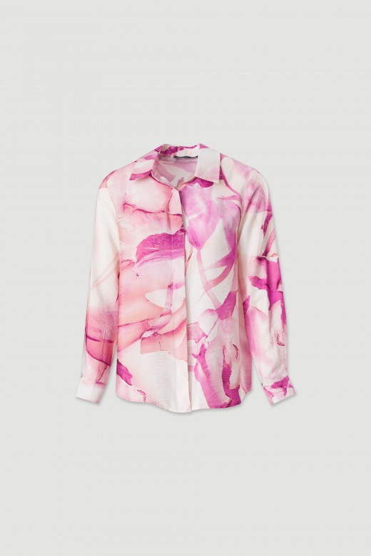 Chemise imprime  manches longues