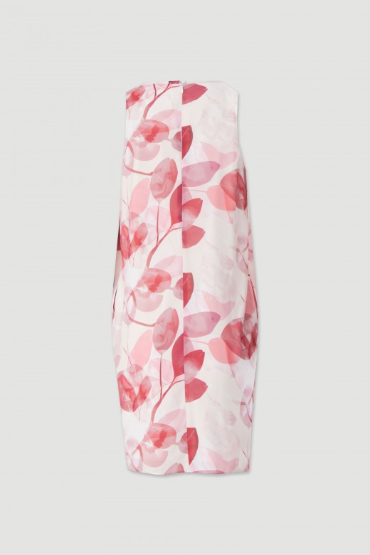 Sleeveless short printed dress