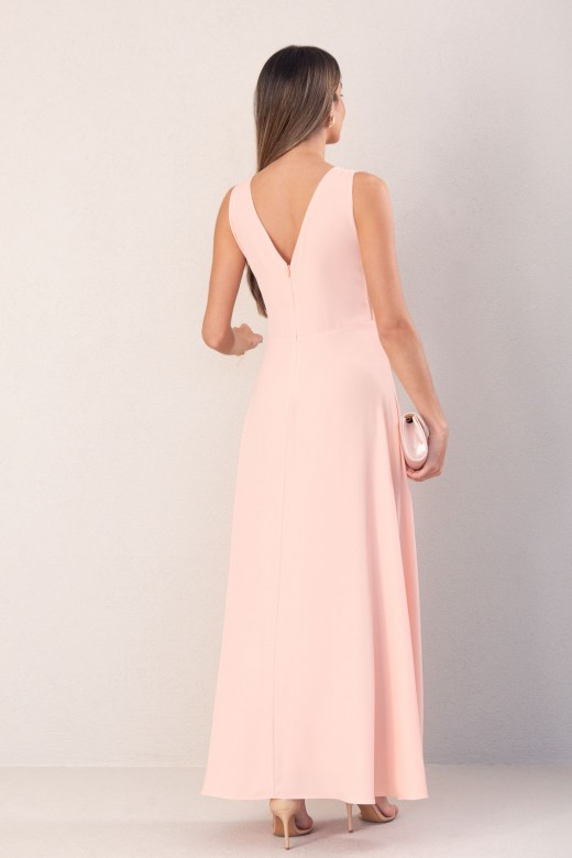 Robe longue fluide avec dtails en tulle
