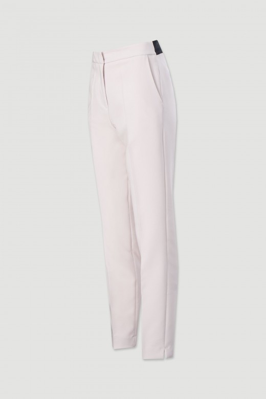 Classic trousers with elastic waistband